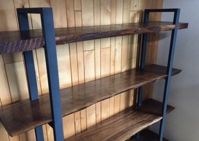 Live Edge Walnut Bookshelf