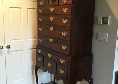 Mahogany High Boy Dresser